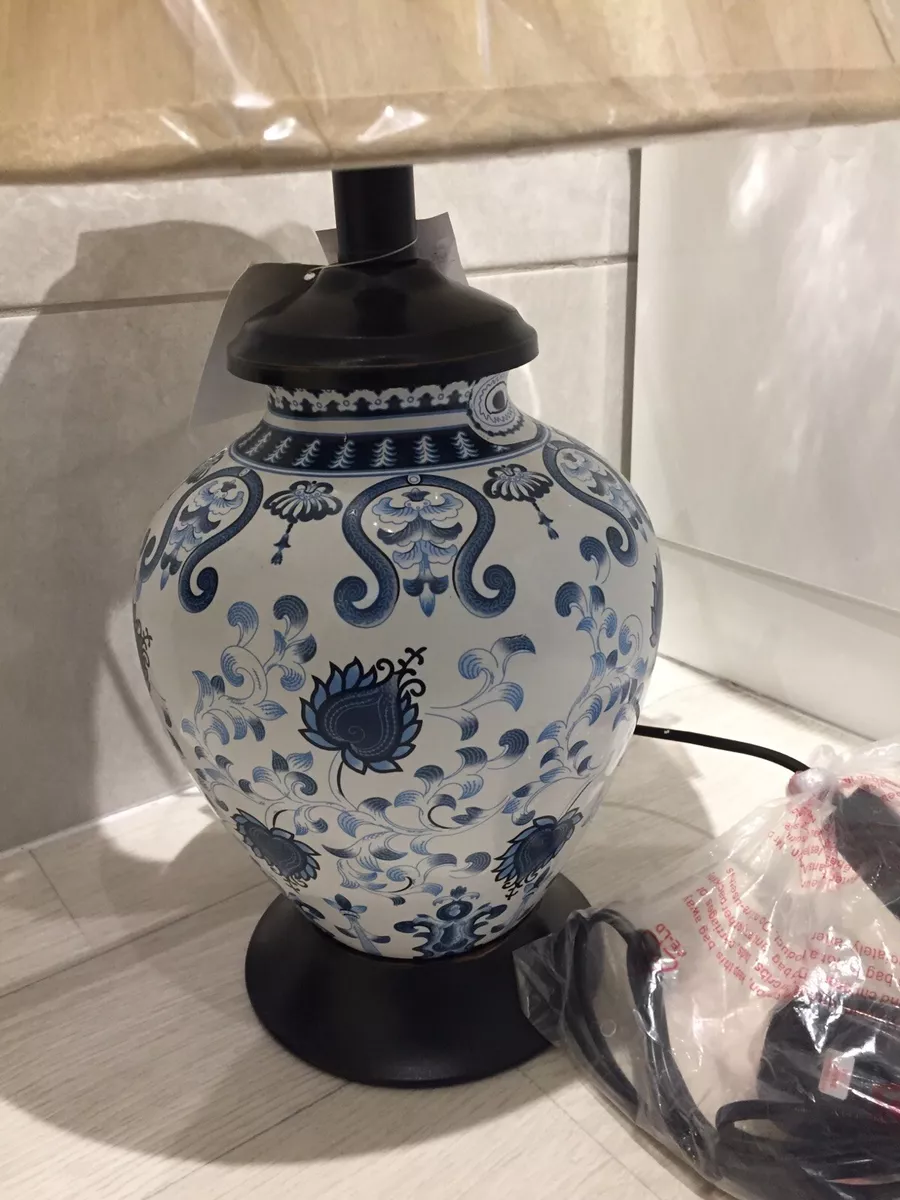 Blue and white 2024 oriental table lamps
