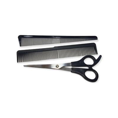 Wahl Clipper 7 inch Hair Combs and Scissors Set New OEM