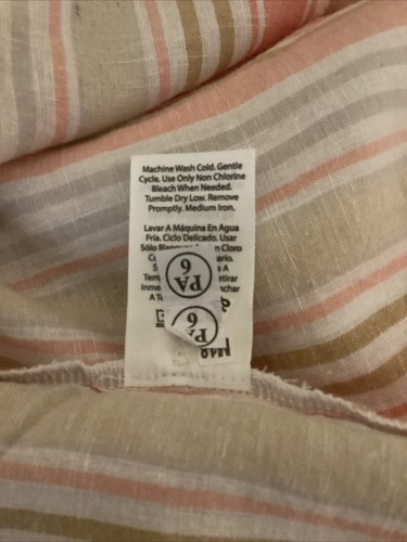 TIME AND TRU CAMICIA SMANICATA CON BOTTONI STRISCIA CAMPANA CORALLO Tg 3XL* - Foto 8 di 10