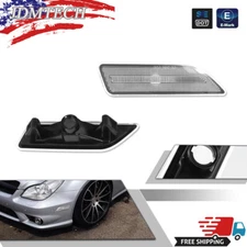 Clear Bumper Side Marker Lights Pair For 2006-2011 Mercedes Benz W219 CLS Class