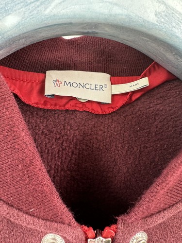 Moncler MAGLIA Sweatshirt in rot Full-Zip abnehmbarer Hoodie XXL (F-5) - Bild 6 von 20