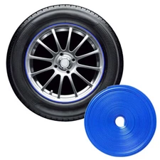 Car Wheel Hub Rim Edge Protector Ring Tire Guard Sticker Line Rubber Strip 26Ft
