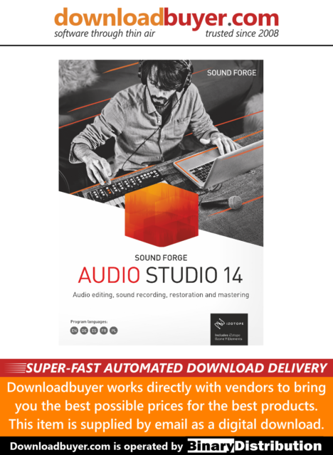 MAGIX Sound Forge Audio Studio 14 - [Download]