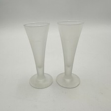 Set Of 2 Villa Massa Frosted Liqueur Cordial Shooter Tall Shot Glasses