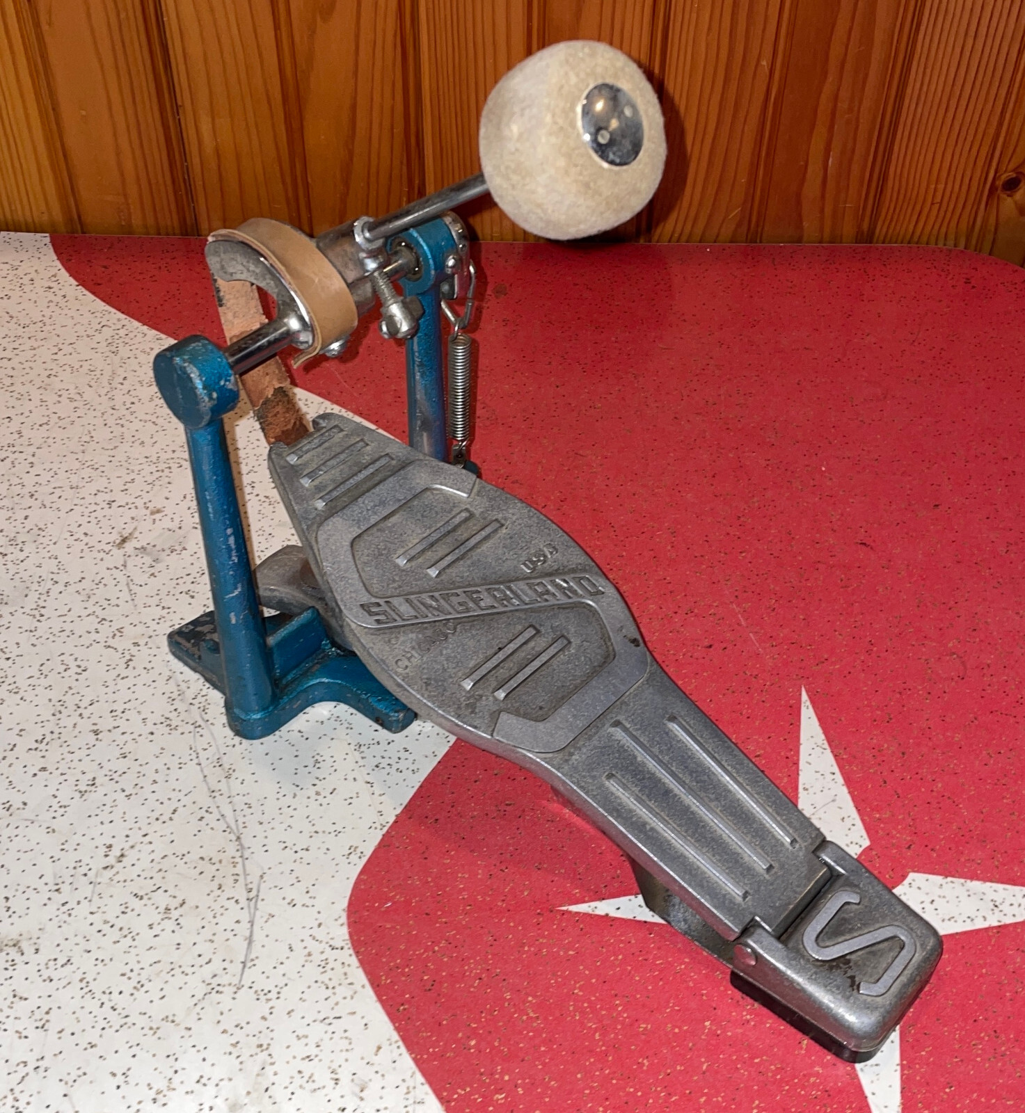 Vintage Slingerland Tempo King Bass Drum Kick Pedal - 60's