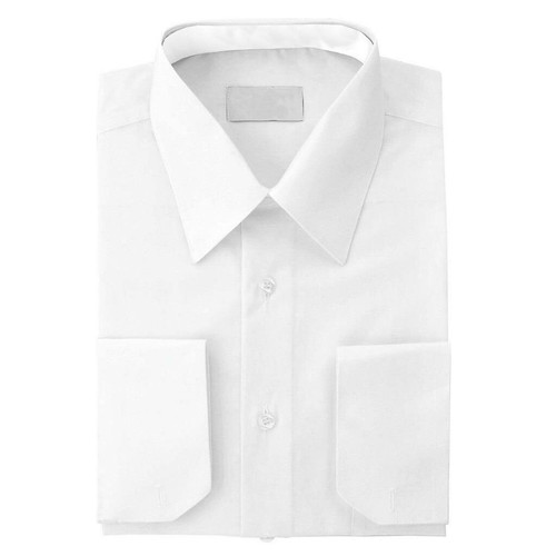 Men's Tailored Fit Button Up Formal French Convertible Cuff Classic Dress Shirt - Picture 48 of 73