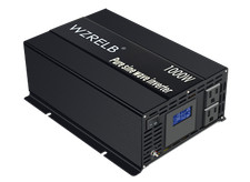 Inverter di potenza onda sinusoidale pura 1000W da 48V a 120VAC con display LCD a 2 uscite camp