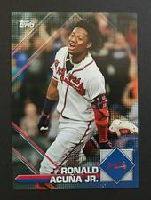 2020 Topps Heritage MLB Sticker Collection Preview Ronald Acuna Jr. #8 Atlanta