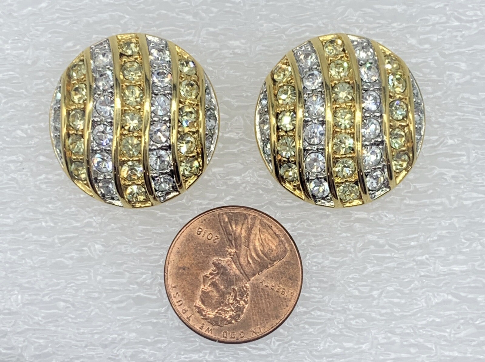 VTG KJL Kenneth Jay Lane Rhinestone Gold Tone Pie… - image 6