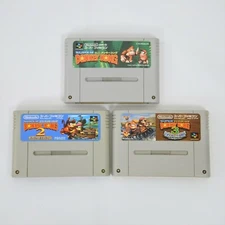 Super Famicom DONKEY KONG 1 2 3 Set Nintendo Cartridge Only sfc