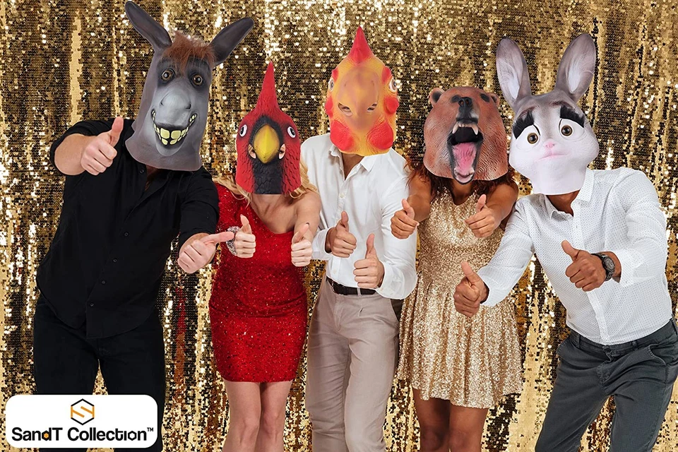 Animal Head Latex Mask Dress Up Halloween Costume Party Mask Cosplay - Image 3 of 4