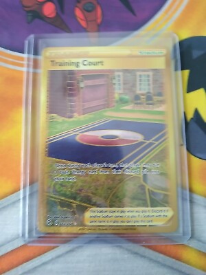 gold training court pokemon card Training Court Secret Rare Gold Card Fusion Strikes 282/264, EX Pokemo main image 0