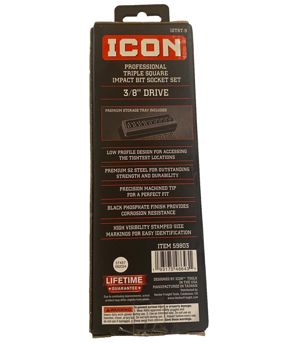 ICON 9pc 3/8