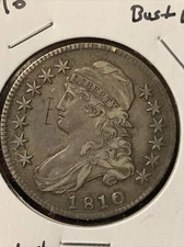 1810 Capped Bust Half Dollar ~ Tough Choice XF DETAILS ~ Early Silver 50c