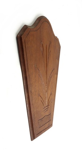 Antique 19th Century Victorian Eastlake Walnut Wood Carved Wall Hanging Pediment - Picture 2 of 6