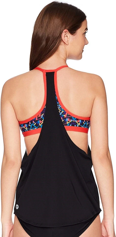 Camiseta sin mangas TYR 171896 Carnivale Shea 2 en 1 para mujer talla 8 Foto 2 de 2