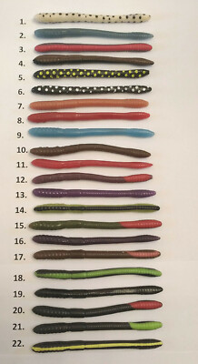 Super Floater Worms - 4'' Worms- Soft Plastic Baits - 20 pack - Sportsman's