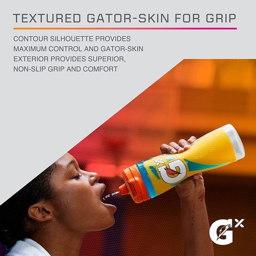 Gatorade Gx Sports Drink Bottle EASY GRIP LEAK PROOF BPA FREE 887mL - BLACK - Picture 6 of 8