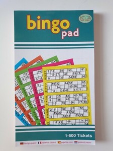 Bingo Ticket Book Jumbo Bingo Book Pad - 600 Tickets, 6 Colors, Security Coded (New) See All Industries Retail Security & Surveillance Equipment - Foto 9