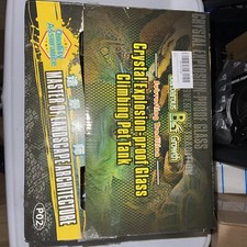 9x12" Explosion Proof Glass Climbing Pet Barbarous Tank Cage SnakeTransparent