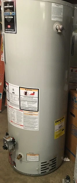 Bradford White RG250T6N Atmospheric Vent Gas Water Heater 50 Gallon Capacity