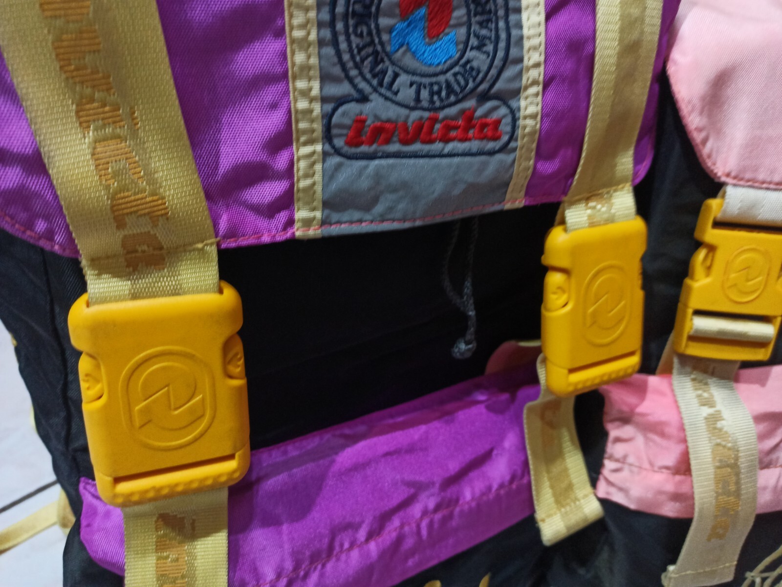 Invicta Three backpack multicolor USED vintage im… - image 17