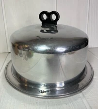 Vintage 1950’s Regal Ware, Inc.  Aluminum Cake Carrier with Bow Handle 11”