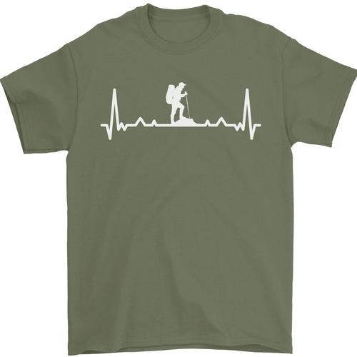 Trekking Ecg Caminar Senderismo Pulse Camiseta Hombre 100% Algodón - Imagen 27 de 75
