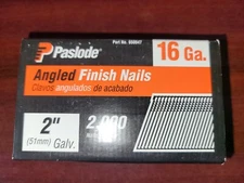 Paslode, Finishing nail, 20 Degree Angled galvanized, 16 Gauge, 2000 /box