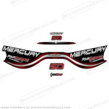 Fits Mercury 50hp Four Stroke Decal Kit - 199...
