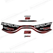 Fits Mercury 50hp Four Stroke Decal Kit - 1999