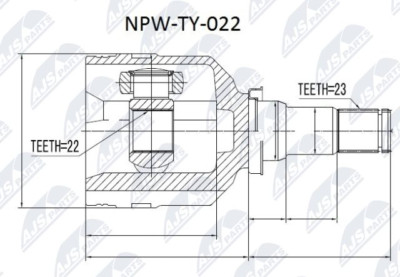 NPW-TY-022 NTY Gelenksatz, Antriebswelle für TOYOTA