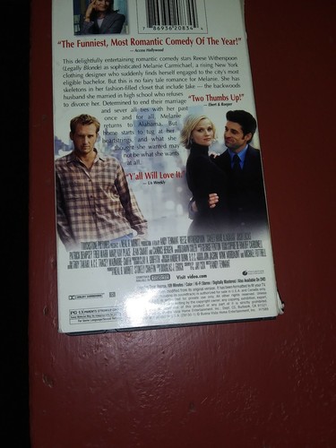 SWEET HOME ALABAMA VHS 2003 w/Reese Witherspoon 109 minutes Pre-Owned - Picture 2 of 3