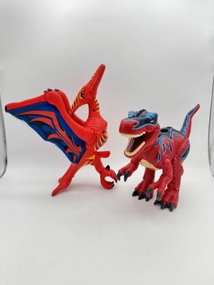 Mattel Imaginext Dinosaurs Lot Razor T-Rex & Pteranodon 2004 2005 Roars Tested