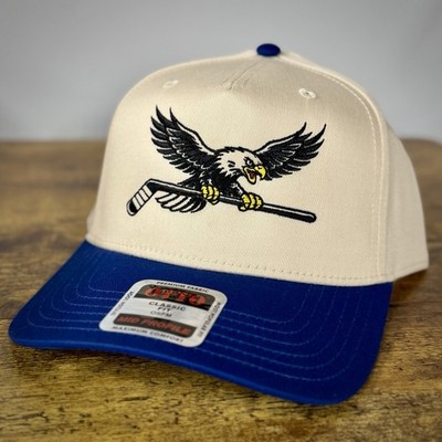 USA Hockey Bald Eagle Natural/Blue Otto Snapback Hat - NHL / Olympics