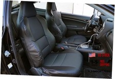For Acura Rsx Artificial Leather Custom Exact Fit 2 Front Seat Covers Black
