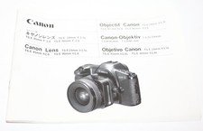 Canon TS-E 24mm 45mm  90mm Lens Original Instructions Free USA Shipping