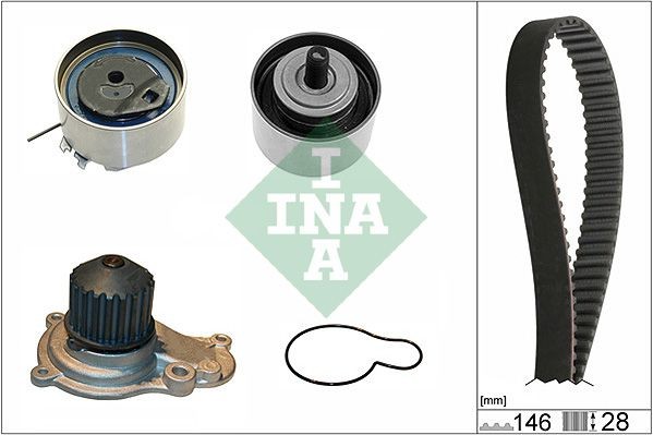 INA Wasserpumpe + Zahnriemensatz 530 0641 30 FüR Chrysler Jeep Dodge-image