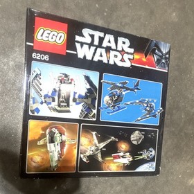 LEGO Star Wars 6206 TIE Interceptor Retired Vintage 212 pcs Ages 7-12 Boxed
