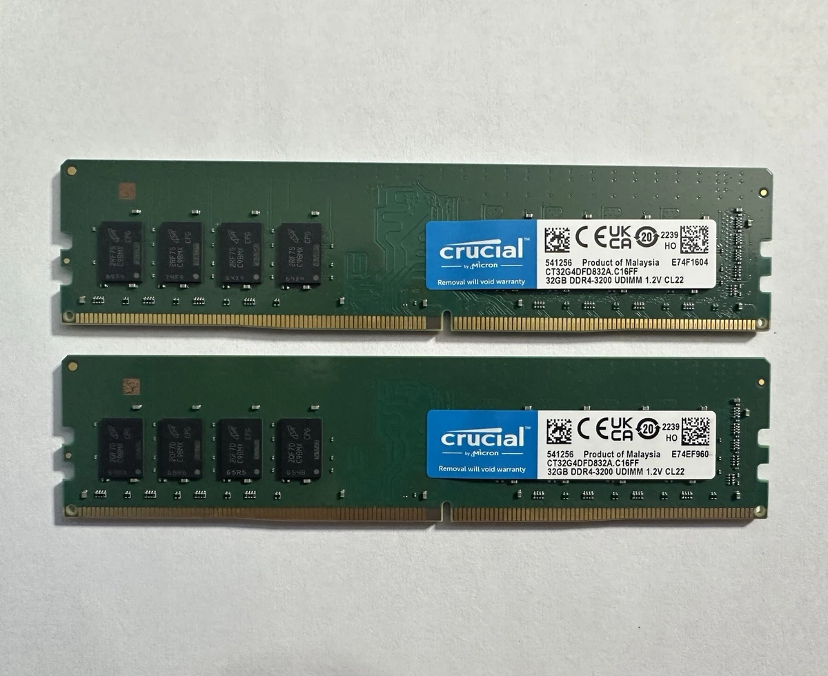 Crucial DDR4 SDRAM 64 GB Total Capacity Memory (RAM) for sale | eBay