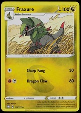 Carta Pokemon Fraxure 111/172 stelle brillanti non comune quasi nuova