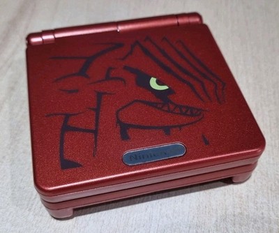 IPS Backlit Pokemon Groudon GBA SP Konsole Nintendo Game Boy Advance 