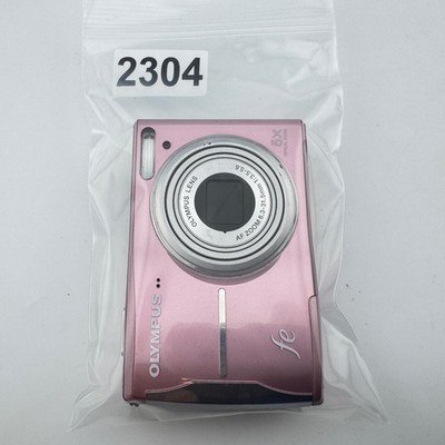 Olympus FE-46 Digital Camera 12MP 5x Optical Zoom Pink Kodak 4GB