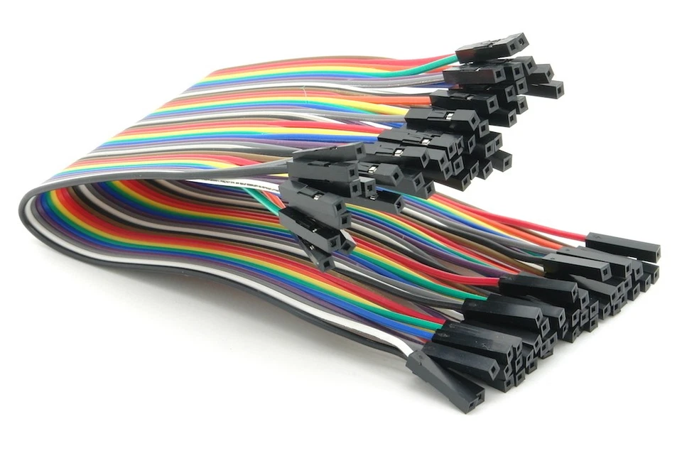 BERRYBASE 40pin Jumper / Dupont Kabel Female - Female trennbar 50 cm - Länge: 0,50 m