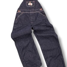 Vintage RoundHouse navy blue cotton overalls