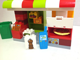 Lego DUPLO Pizzeria 10834 - 100% Complete Set w/ Minifigures Motorcycle & Pizzas