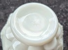 Vintage Westmoreland Milk Glass Paneled Grape Mayonnaise Condiment Bowl & Spoon — photo 7