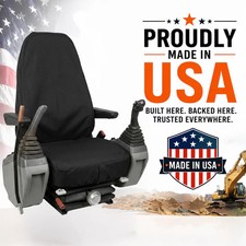 Original Jay's Equipment Excavator-Loader Seat Cover - High Back - Made in USA