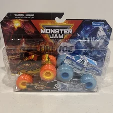 Fire And Ice Grave Digger And Earth Shaker 2 Pack Spin Master New 1:64 Scale