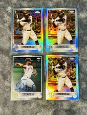 Rodolfo Castro 2022 Topps Chrome Base Auto & (3) Sepia Rookie Refractor